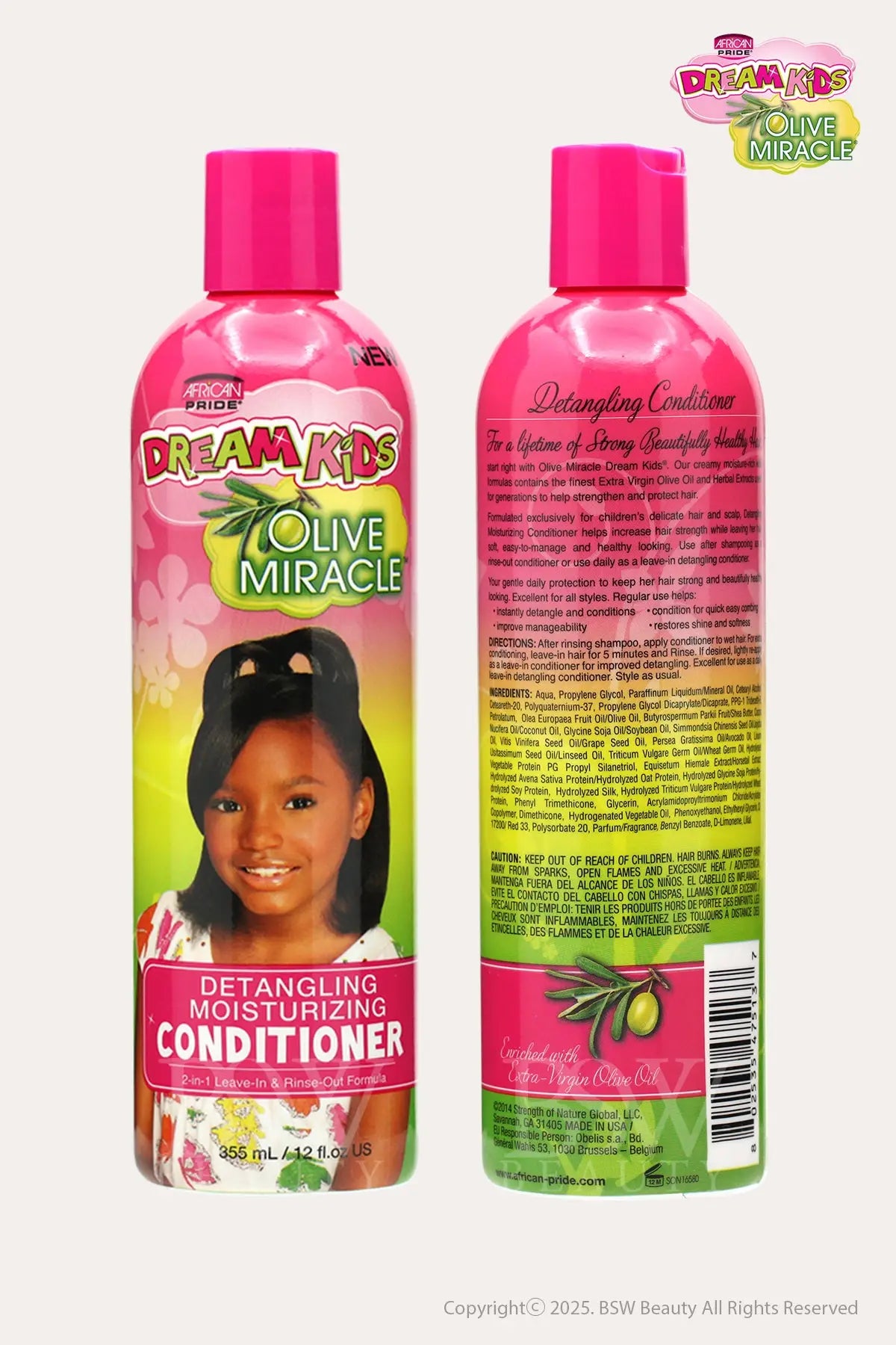 AFRICAN PRIDE DREAM KIDS OLIVE MIRACLE DETANGLING MOISTURIZING CONDITIONER 12oz