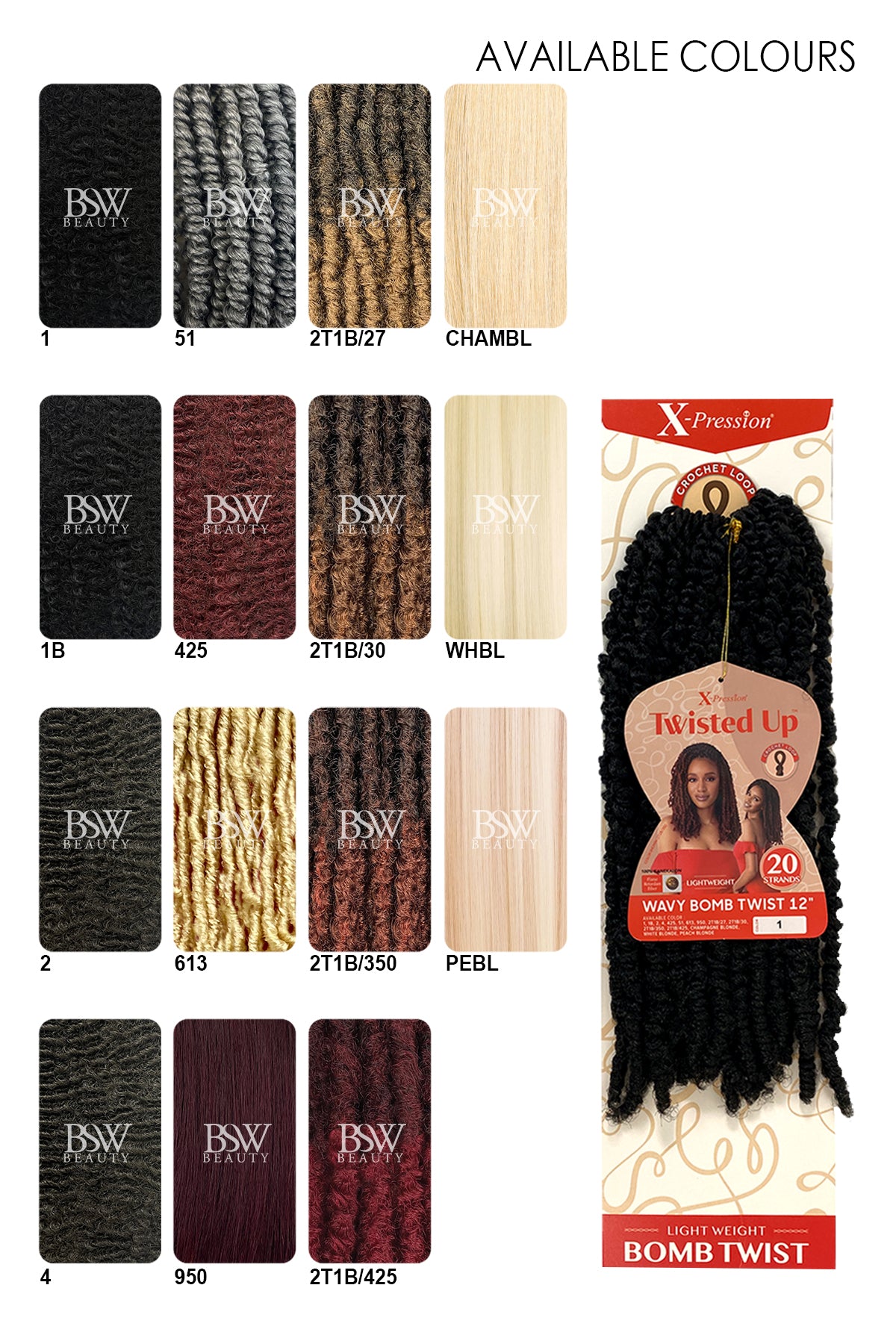 OUTRE X-PRESSION TWISTED UP WAVY BOMB TWIST 12" - BSW BEAUTY CANADA