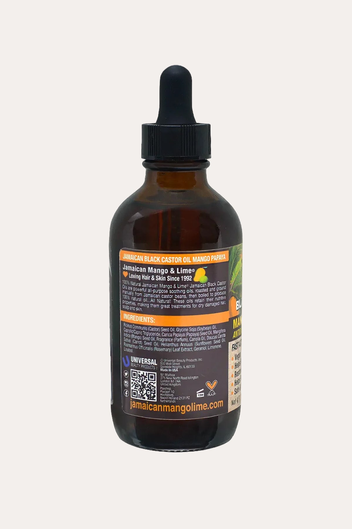 JAMAICAN MANGO & LIME BLACK CASTOR OIL - MANGO PAPAYA
