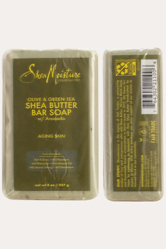 SHEA MOISTURE OLIVE & GREEN TEA SHEA BUTTER SOAP 3.5 oz SHEA MOISTURE