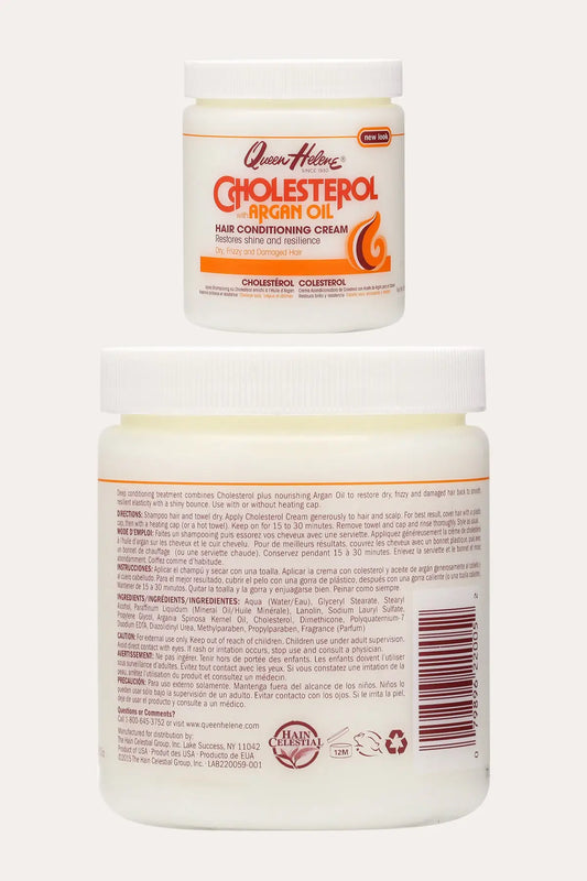 QUEEN HELENE CHOLESTEROL WITH ARGAN OIL HAIR CONDITIONING CREAM 15oz - BSW BEAUTY CANADA