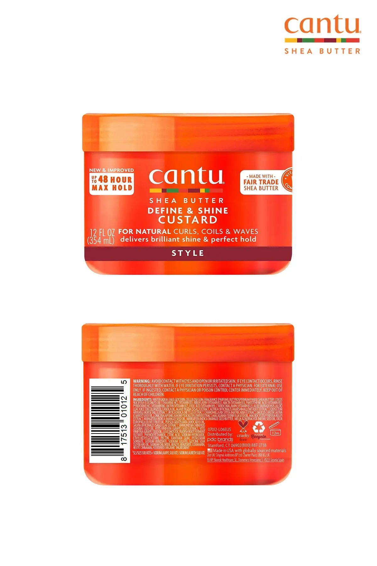 CANTU FOR NATURAL HAIR DEFINE & SHINE CUSTARD 12oz - BSW BEAUTY CANADA
