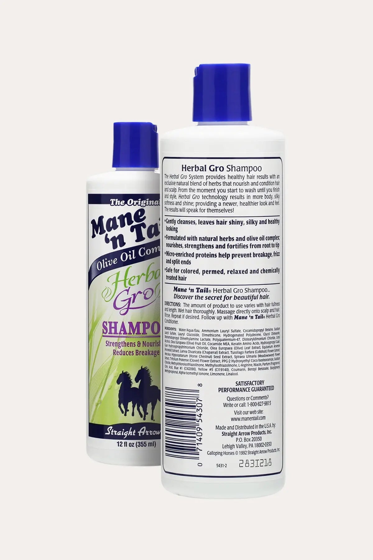 MANE'N TAIL OLIVE OIL COMPLEX HERBAL-GRO SHAMPOO 12oz - BSW BEAUTY CANADA