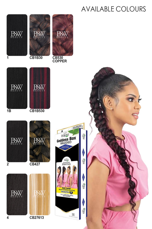 SHAKE N GO FREETRESS JUMBO BRAID GODDESS PONYTAIL 30" - BSW BEAUTY CANADA