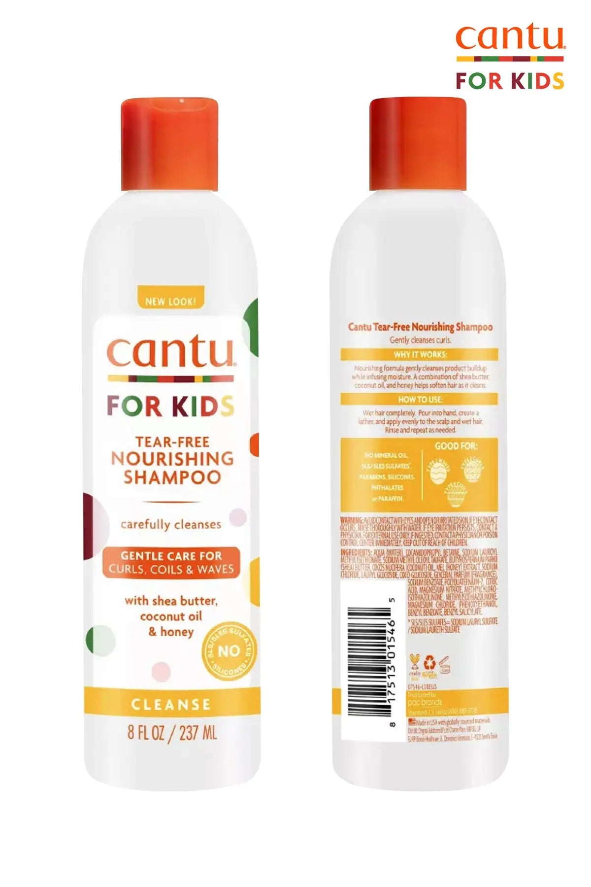 CANTU CARE FOR KIDS TEAR-FREE NOURISHING SHAMPOO 8oz - BSW BEAUTY CANADA