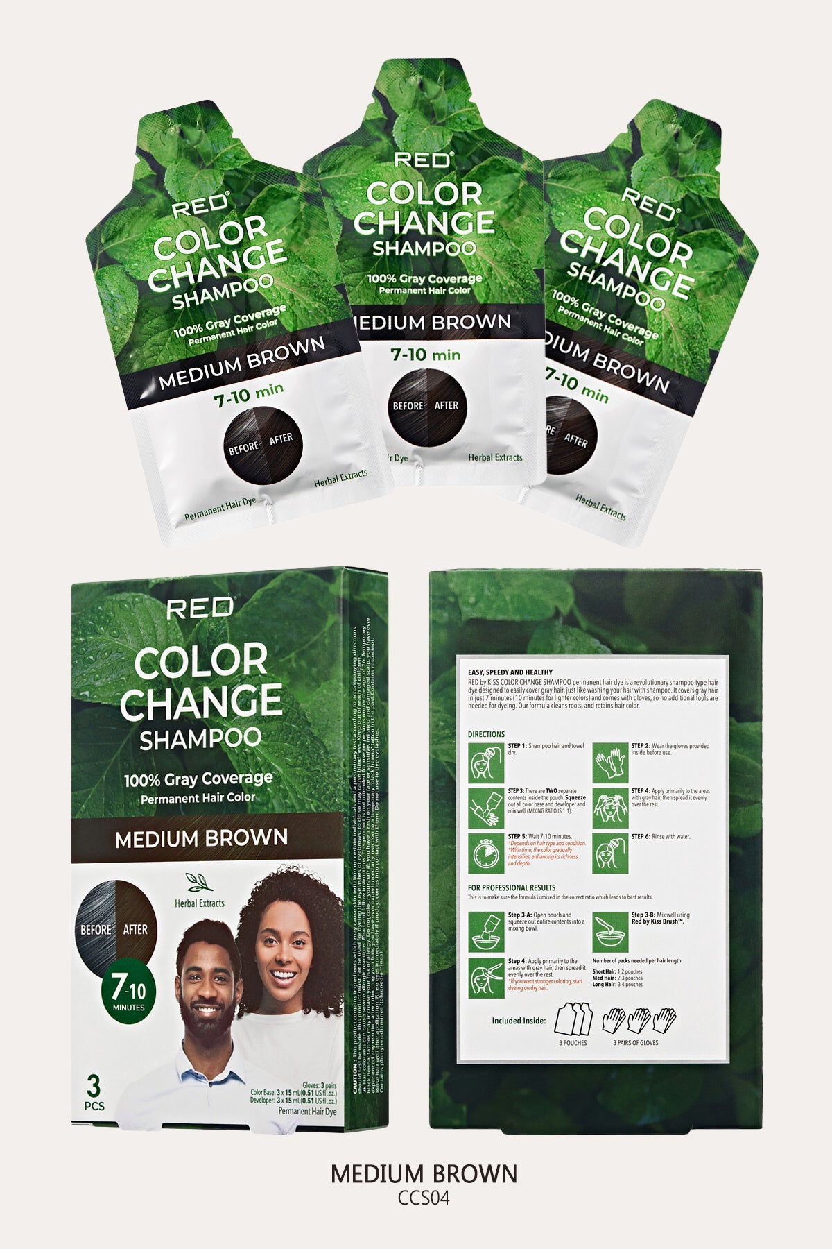 RED BY KISS COLOR CHANGE SHAMPOO - BSW BEAUTY CANADA