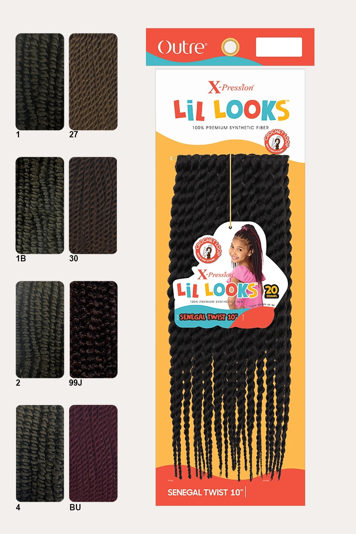 OUTRE X-PRESSION LIL LOOKS -SENEGAL TWIST 10" - BSW BEAUTY CANADA