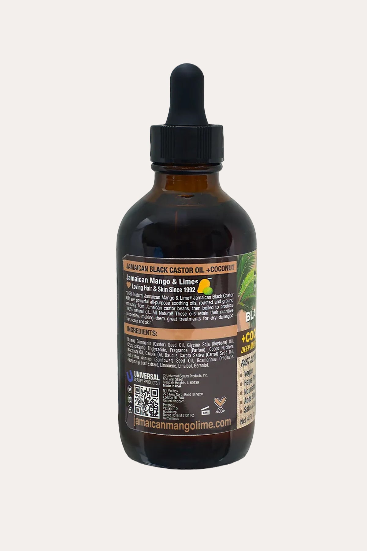 JAMAICAN MANGO & LIME BLACK CASTOR OIL - COCONUT OIL