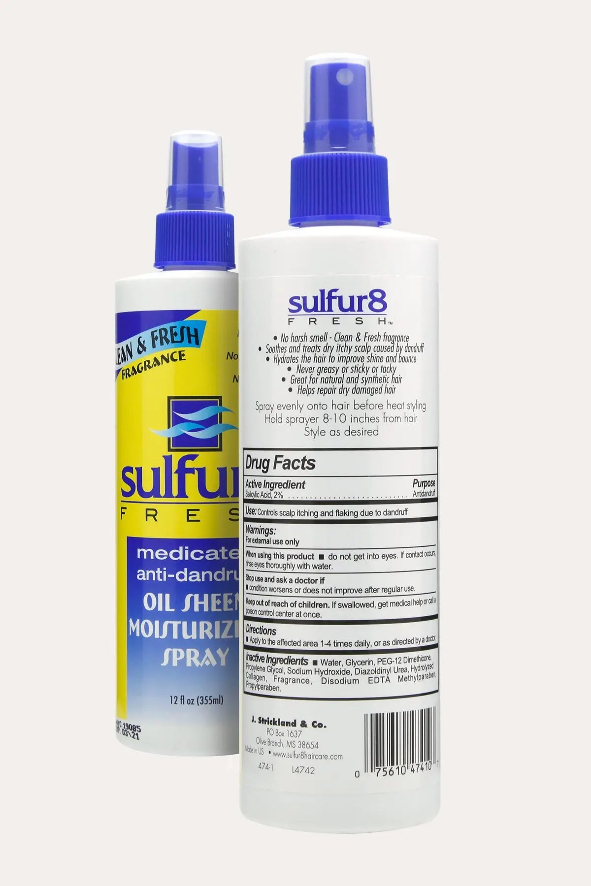SULFUR8 FRESH MEDICATED ANTI-DANDRUFF OIL SHEEN MOISTURIZING SPRAY 12oz - BSW BEAUTY CANADA