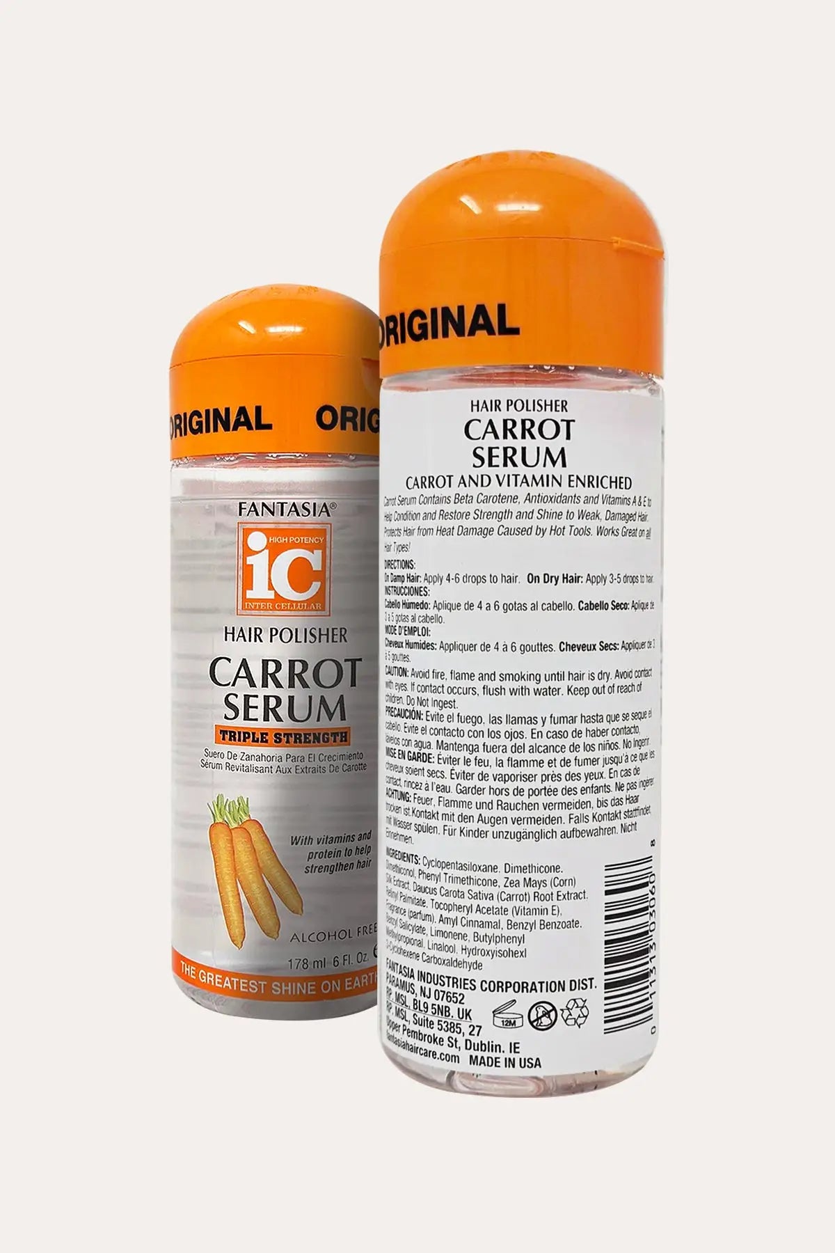 FANTASIA IC HAIR POLISHER CARROT SERUM 6oz - BSW BEAUTY CANADA