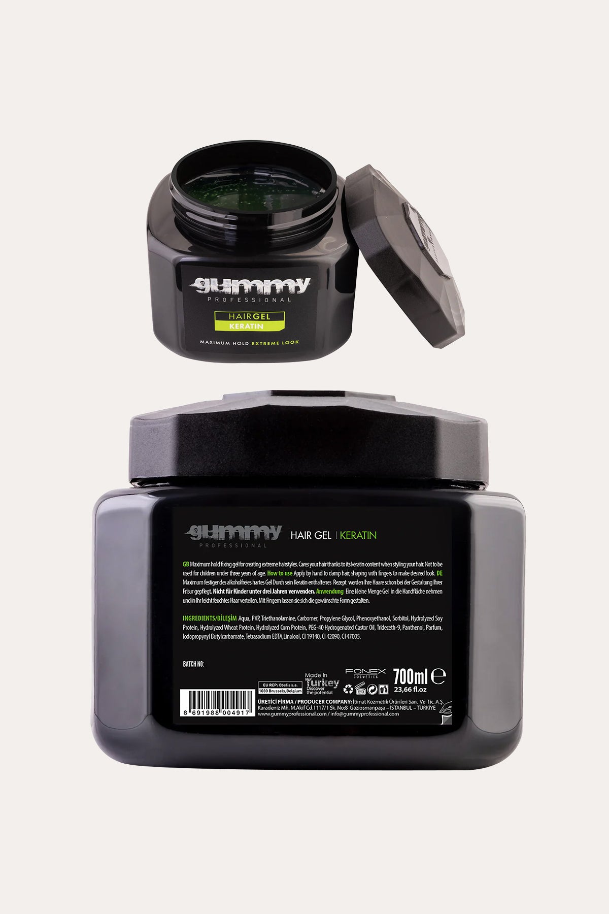 GUMMY HAIR GEL MAXIMUM HOLD - KERATIN - BSW BEAUTY CANADA