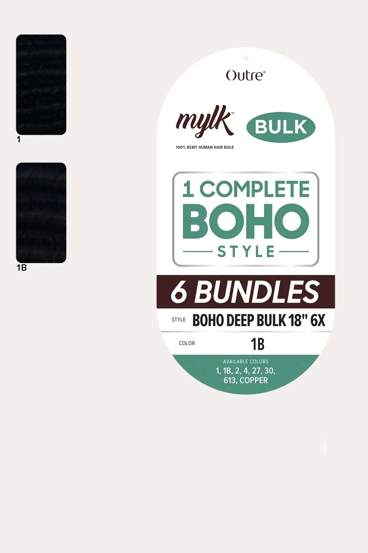 OUTRE MYLK 100% HUMAN HAIR 6X BOHO DEEP BULK 18"