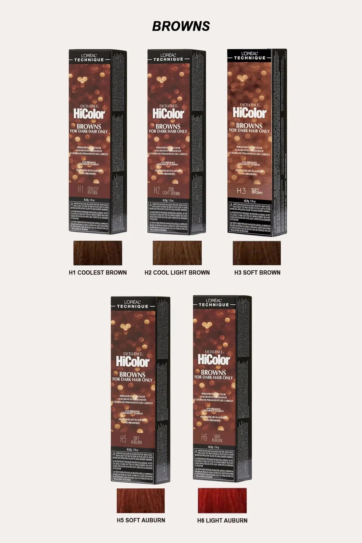 LOREAL EXCELLENCE HICOLOR FOR DARK HAIR ONLY
