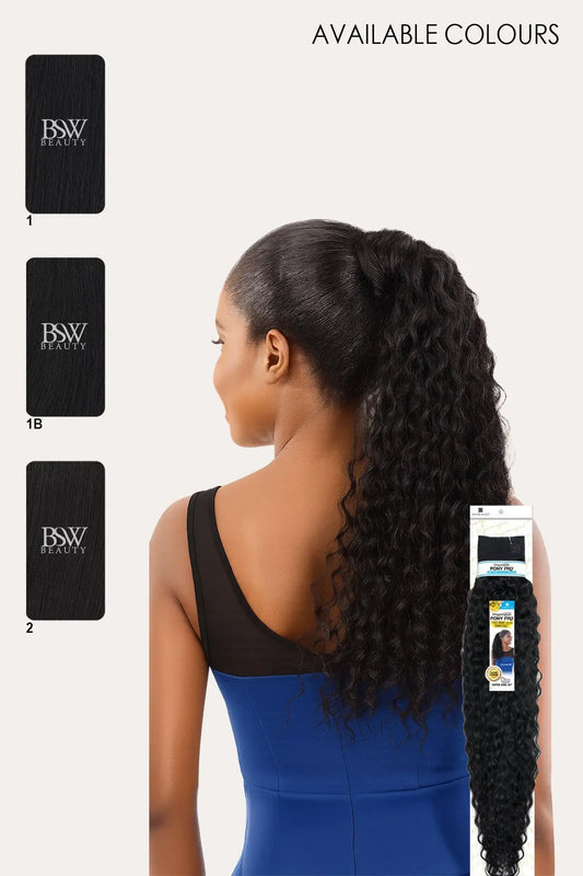 SHAKE N GO ORGANIQUE PONY PRO PONYTAIL SUPER CURL 24" - BSW BEAUTY CANADA