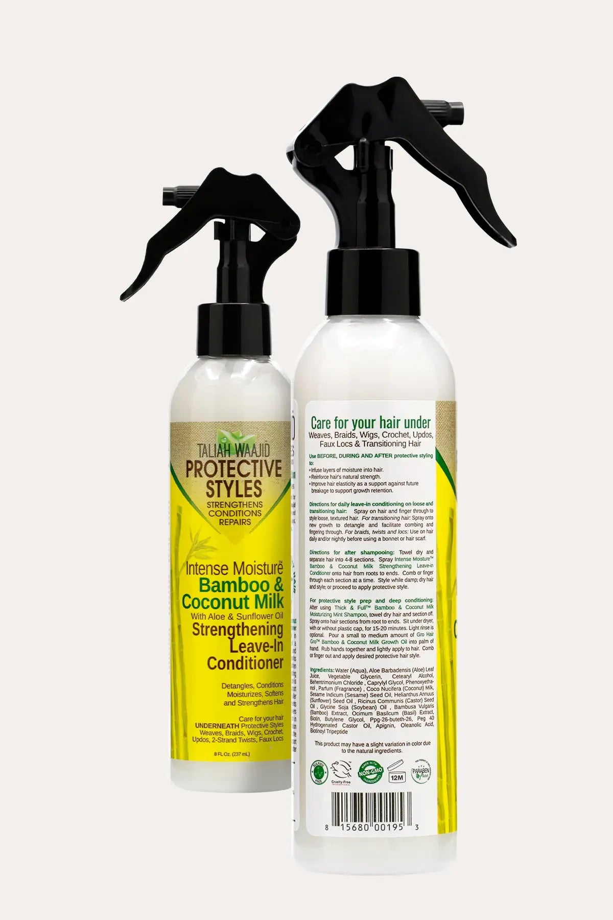 TALIAH WAAJID PROTECTIVE STYLES BAMBOO & COCONUT MILK WITH ALOE & SUNFLOWER OIL STRENGTHENING LEAVE-IN CONDITIONER 8oz - BSW BEAUTY CANADA