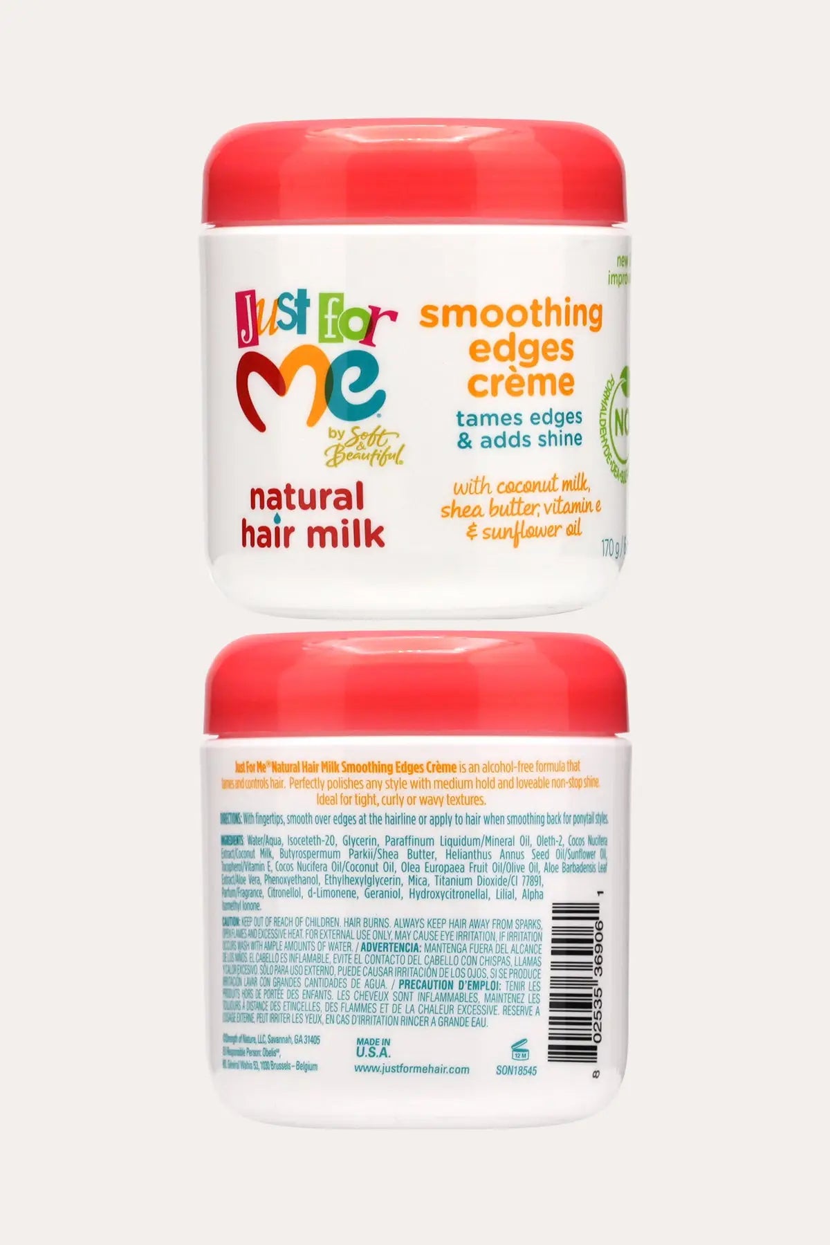 JUST FOR ME NATURAL HAIR MILK SMOOTHING EDGES CREME 6oz - BSW BEAUTY CANADA