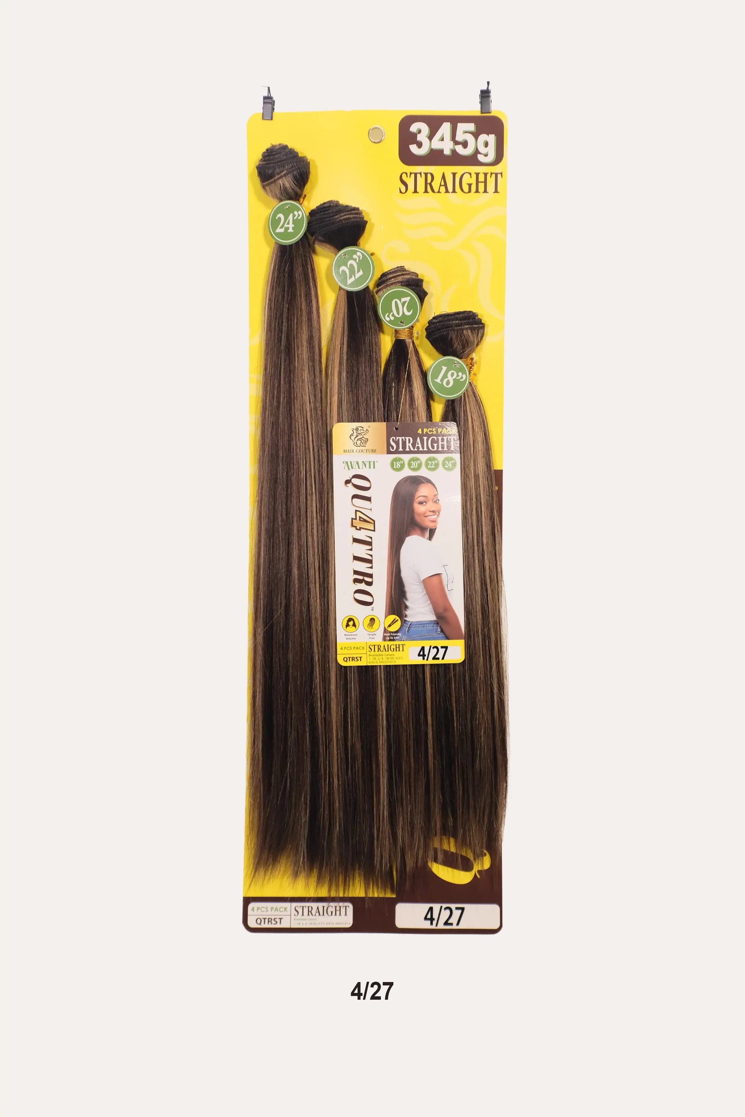 HAIR COUTURE QUATTRO HAIR WEAVE BUNDLE 4PC - STRAIGHT (18"20"22"24")