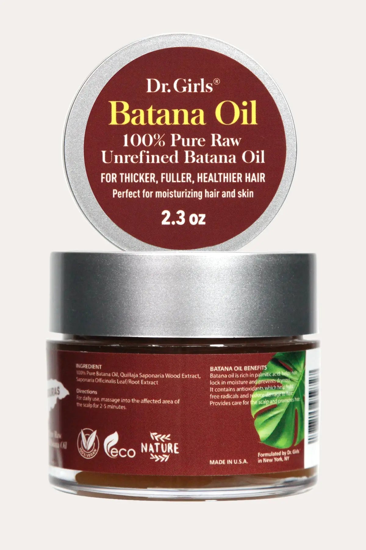 DR.GIRLS 100% PURE RAW UNREFINED BATANA OIL 2.3oz DR.GIRLS