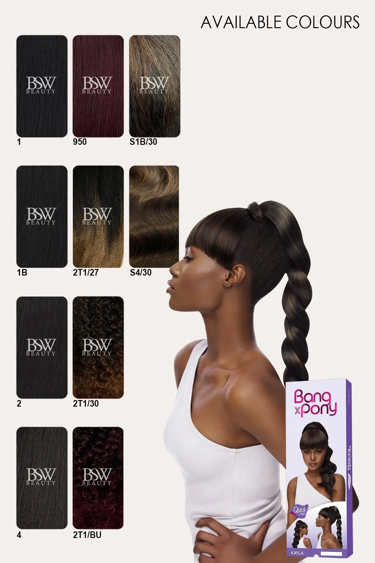 OUTRE BANG X PONY QUICK PONY -  KAYLA - BSW BEAUTY CANADA