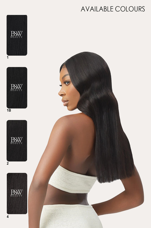 OUTRE 100% REMI HUMAN HAIR WEAVE MYLK YAKI 12" - BSW BEAUTY CANADA