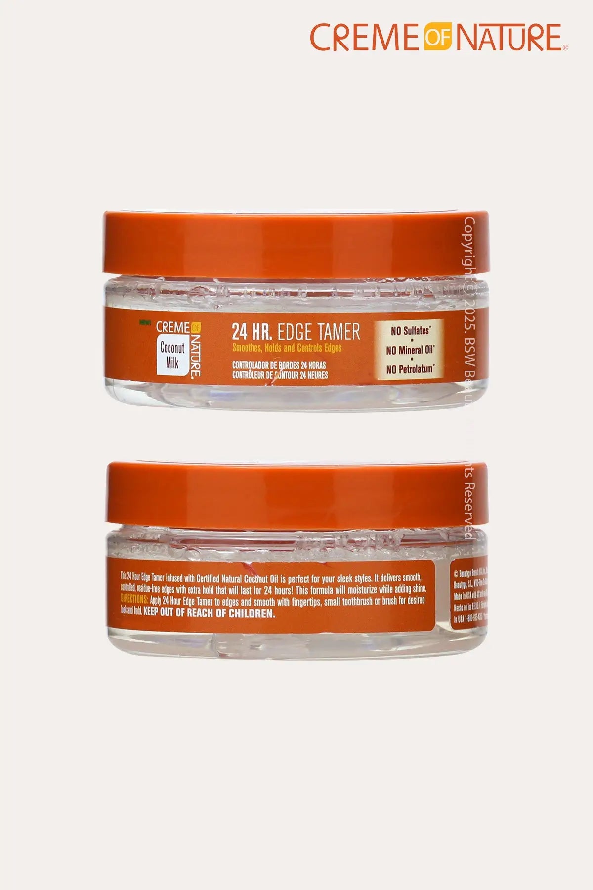 CREME OF NATURE COCONUT MILK 24 HOUR EDGE TAMER 2.25oz - BSW BEAUTY CANADA