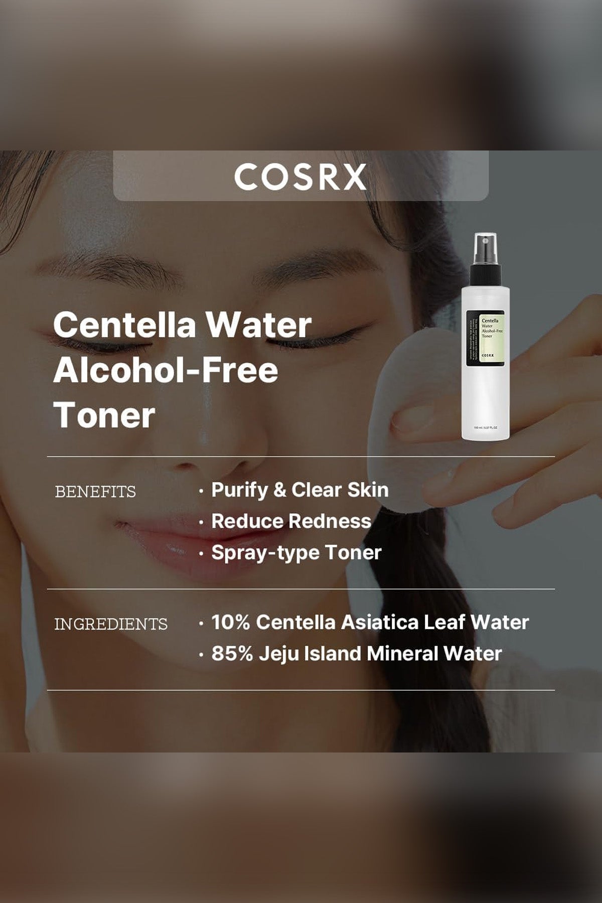 COSRX CENTELLA WATER ALCOHOL FREE TONER 150ml - BSW BEAUTY CANADA