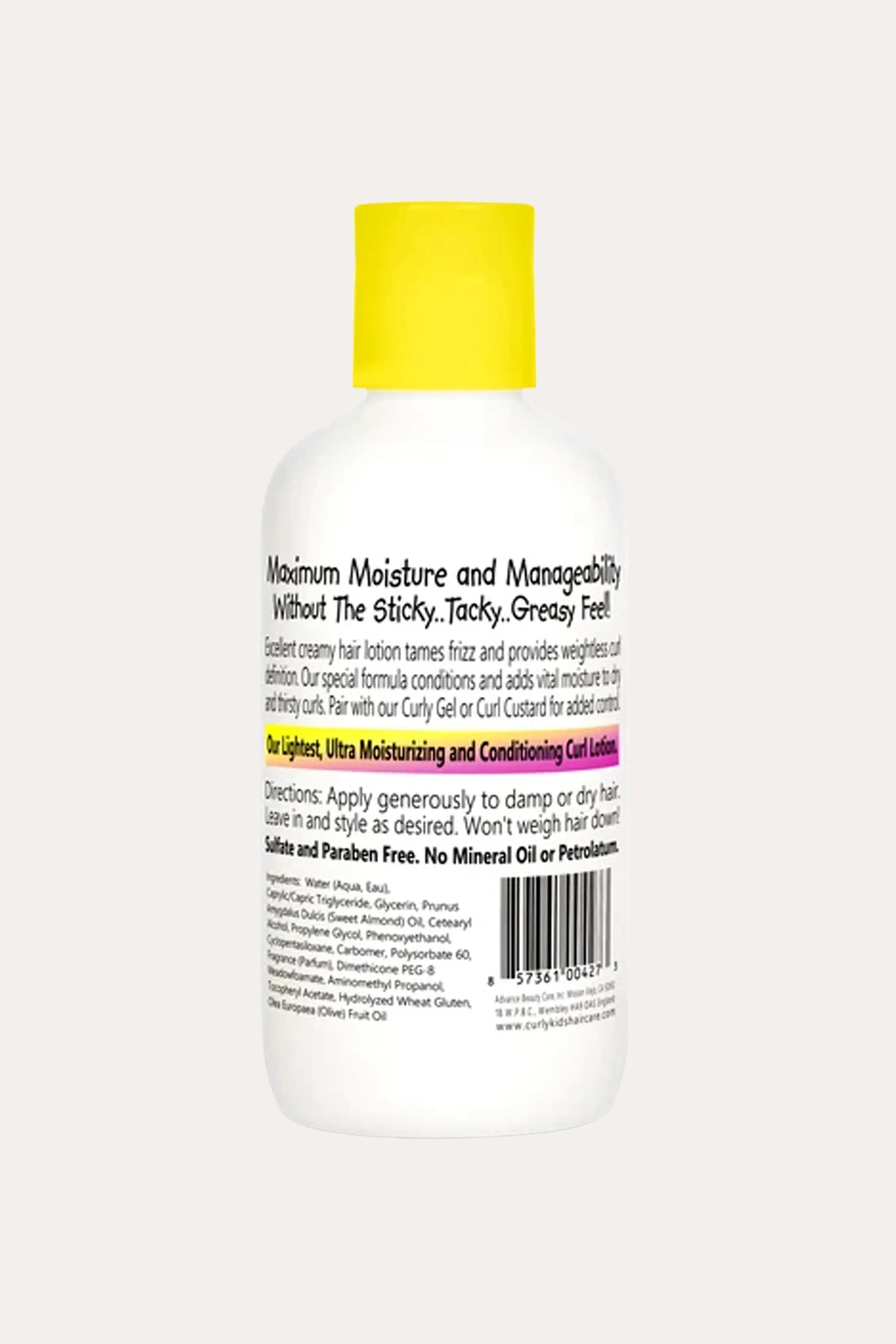 CURLY KIDS CREAMY CURL DEFINING LOTION 6oz | Hair Detangler for Kids CURLY KIDS