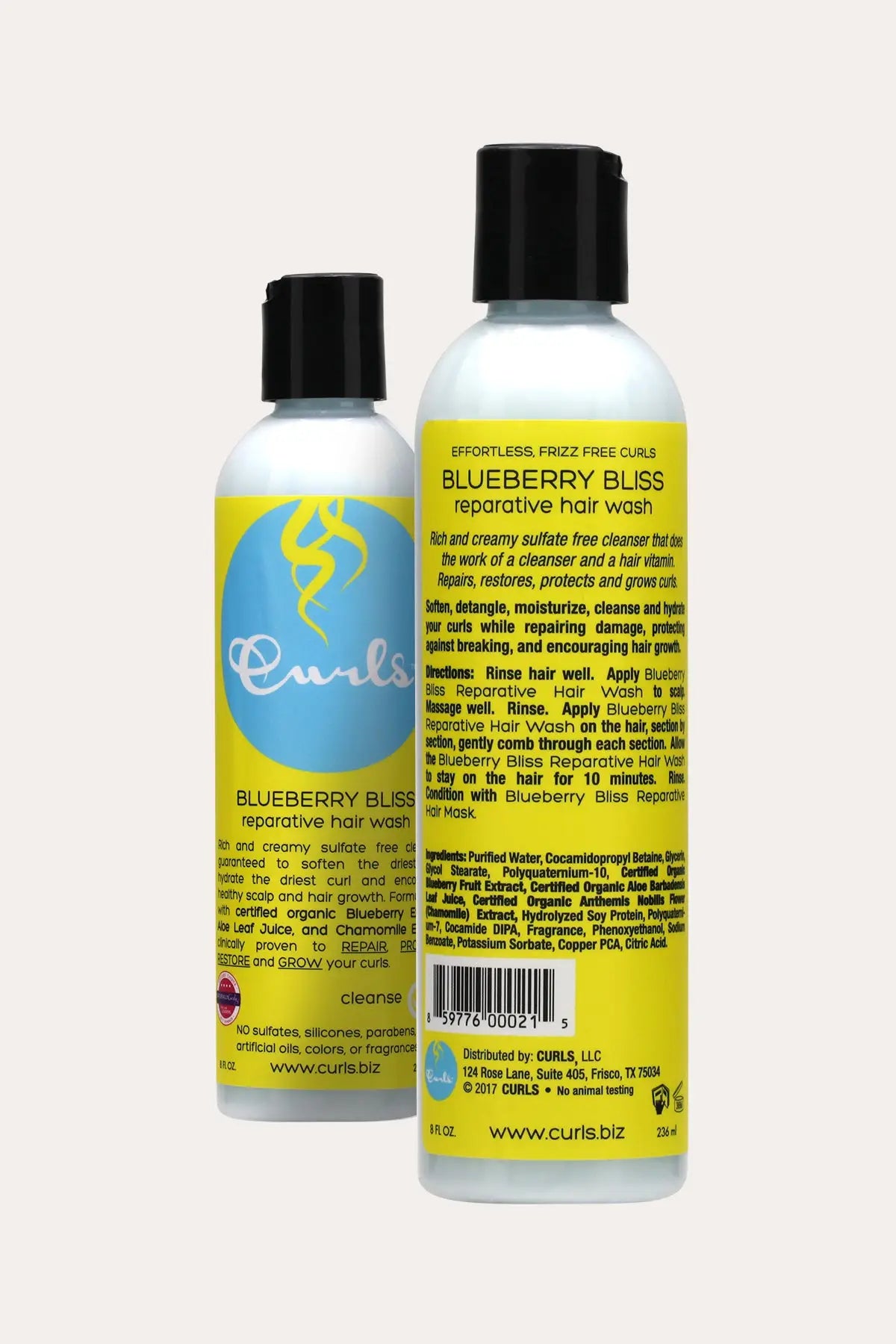 CURLS BLUEBERRY BLISS REPARATIVE HAIR WASH 8oz - BSW BEAUTY CANADA
