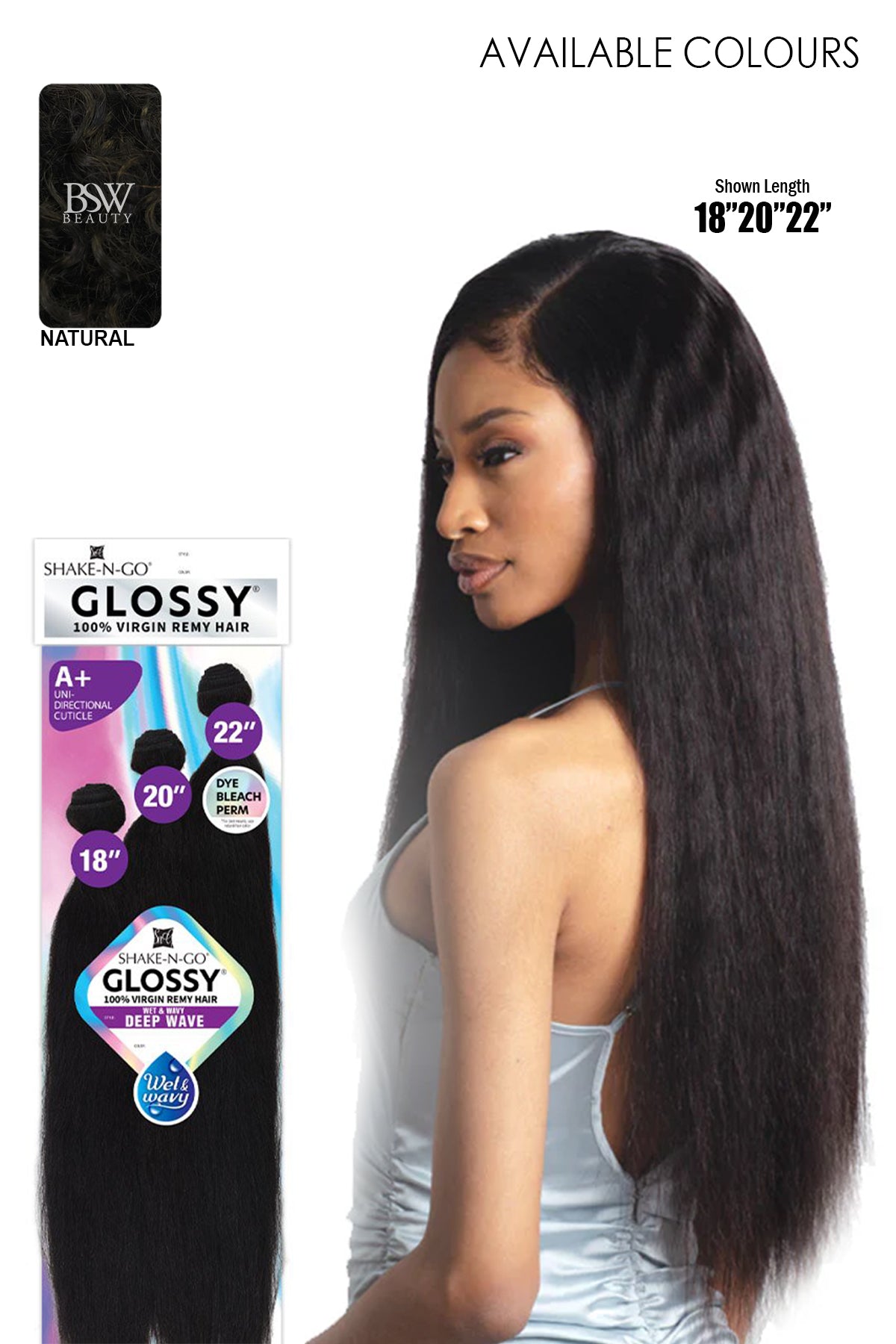 SHAKE N GO GLOSSY WET&WAVY DEEP WAVE - BSW BEAUTY CANADA