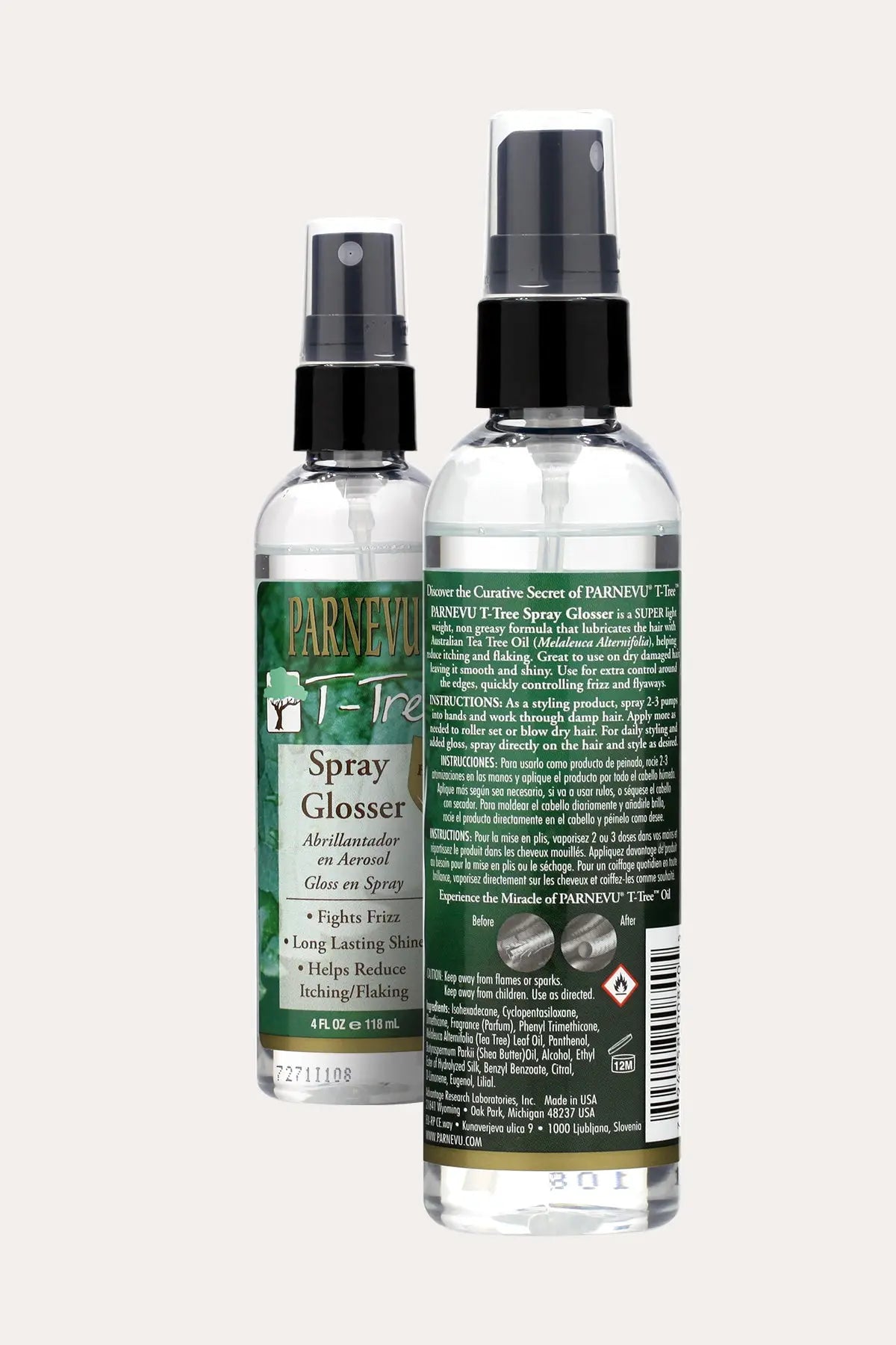 PARNEVU T-TREE SPRAY GLOSSER 4oz - BSW BEAUTY CANADA