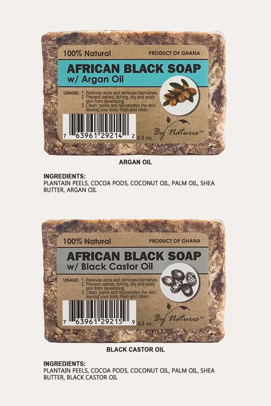 BY NATURES AFRICAN BLACK SOAP 3.5OZ – 100% NATURAL BY NATURES