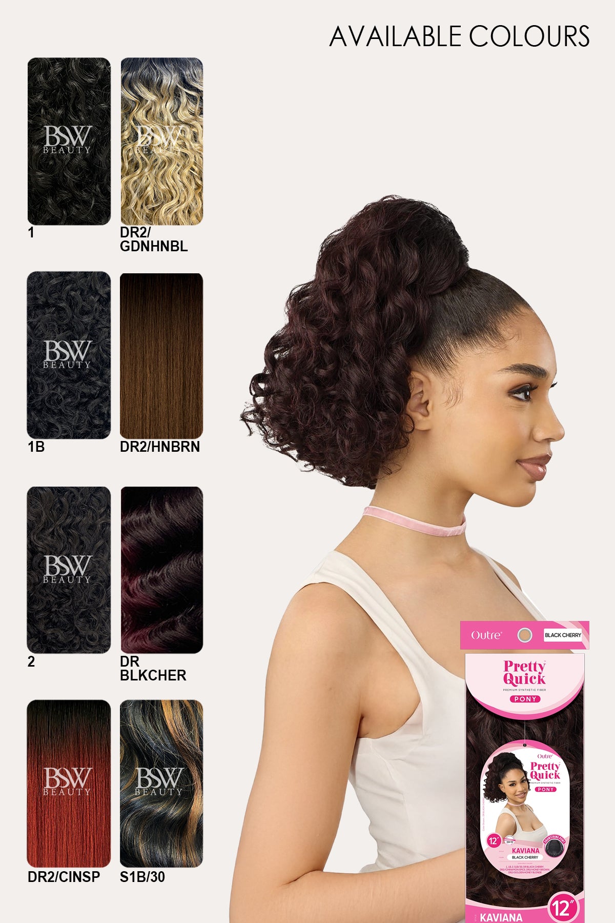 OUTRE PRETTY QUICK PONYTAIL - KAVIANA - BSW BEAUTY CANADA