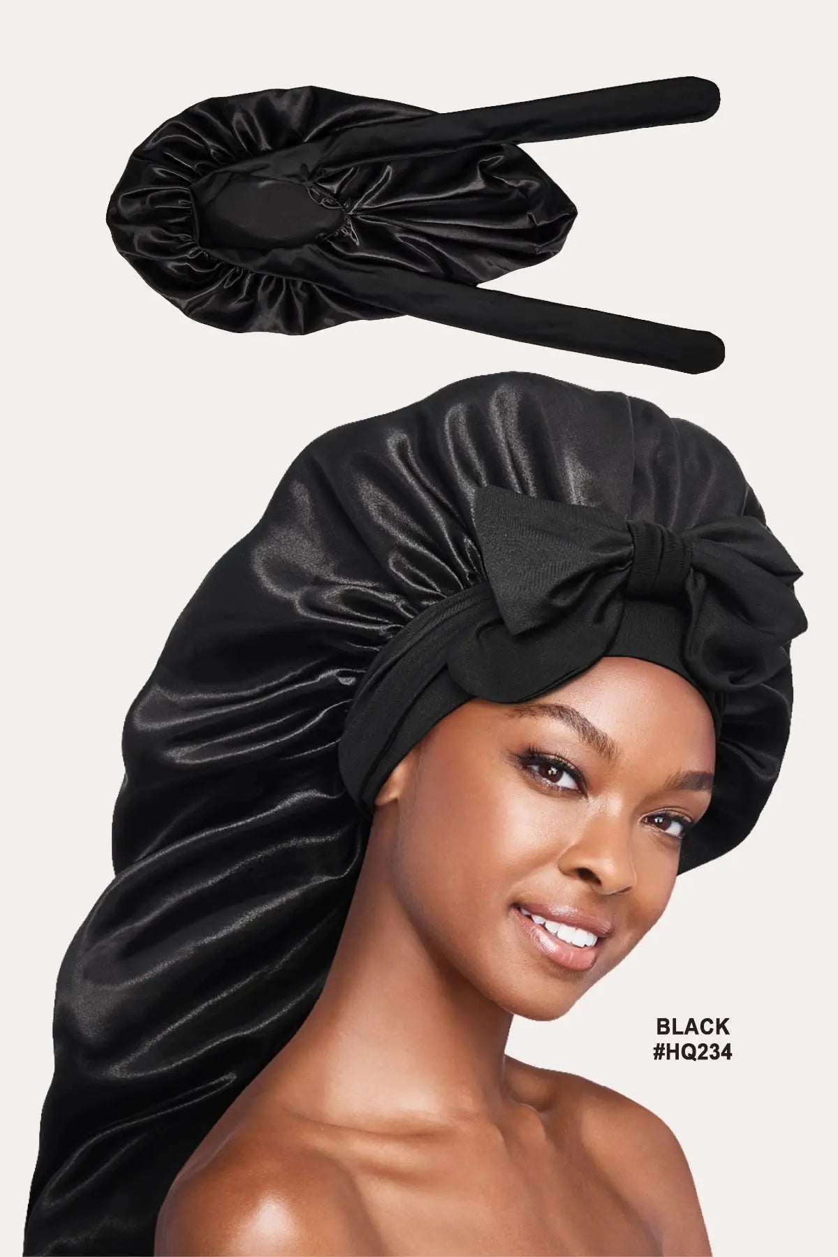 RED BY KISS BRAID EXTRA LARGE ADJUSTABLE SATIN BONNET RED BEAUTY
