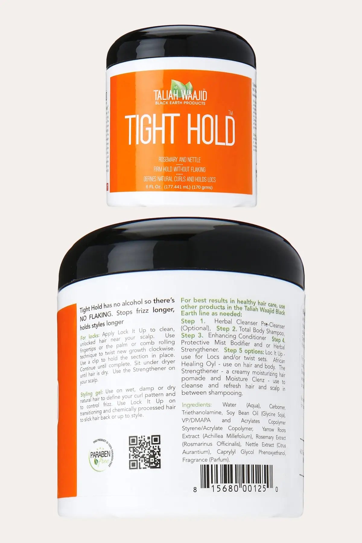 TALIAH WAAJID BLACK EARTH LOCK IT UP TIGHT HOLD 6oz TALIAH WAAJID