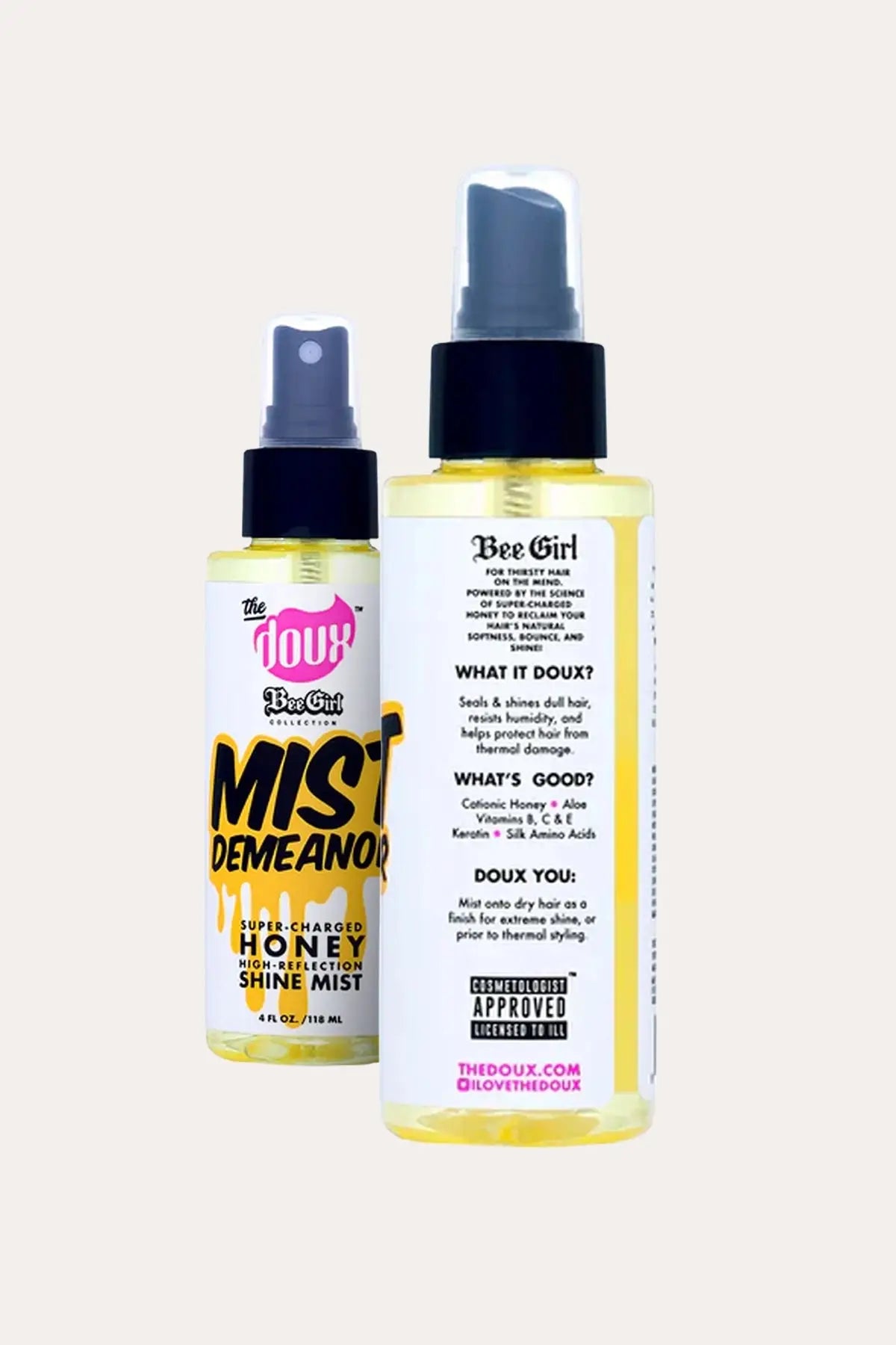 THE DOUX BEE GIRL MIST DEMEANOR HONEY SHINE HAIR MIST 4oz THE DOUX