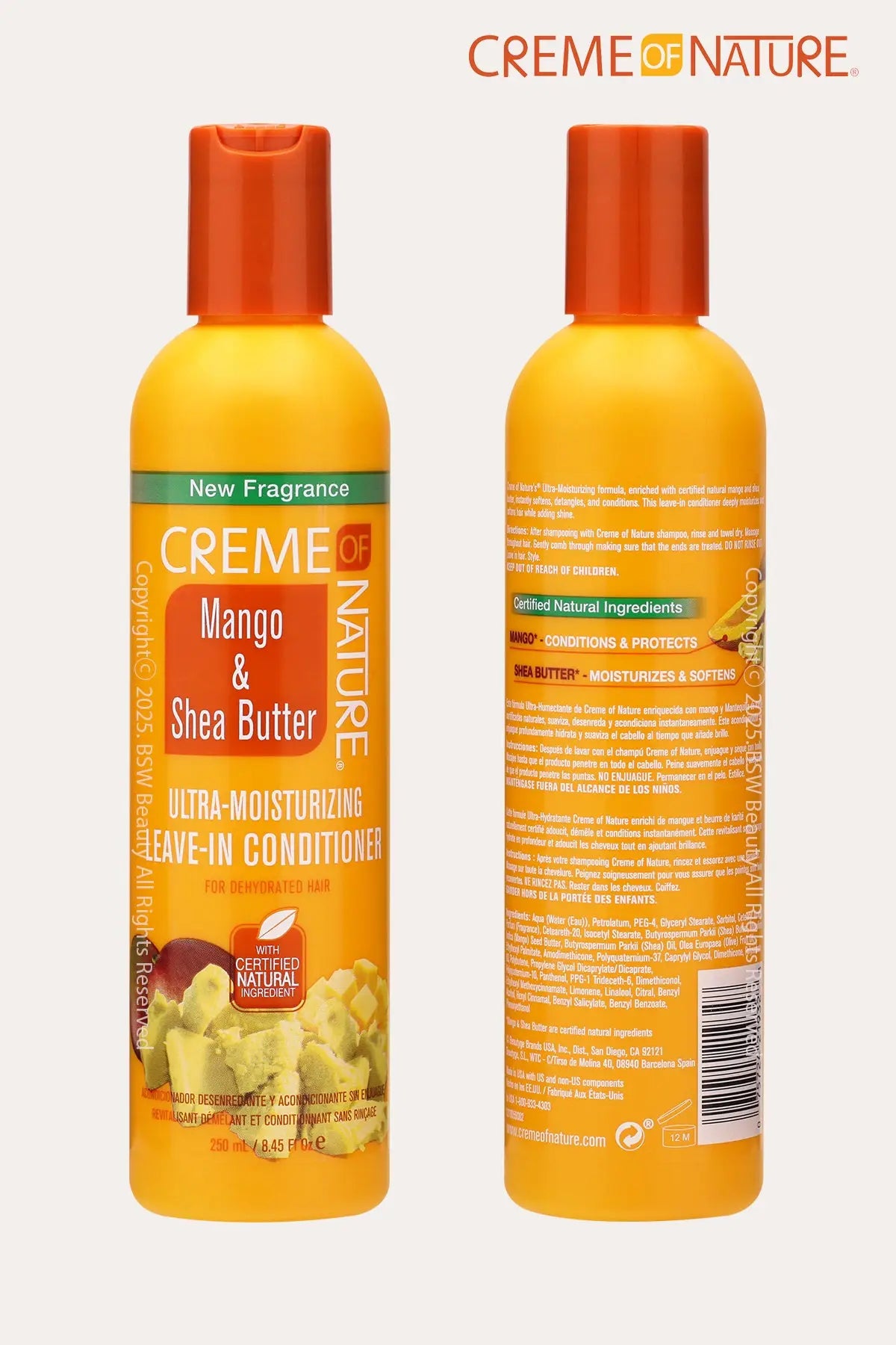 CREME OF NATURE MANGO &SHEA BUTTER ULTRA MOISTURIZING LEAVE-IN CONDITIONER 8.45oz - BSW BEAUTY CANADA