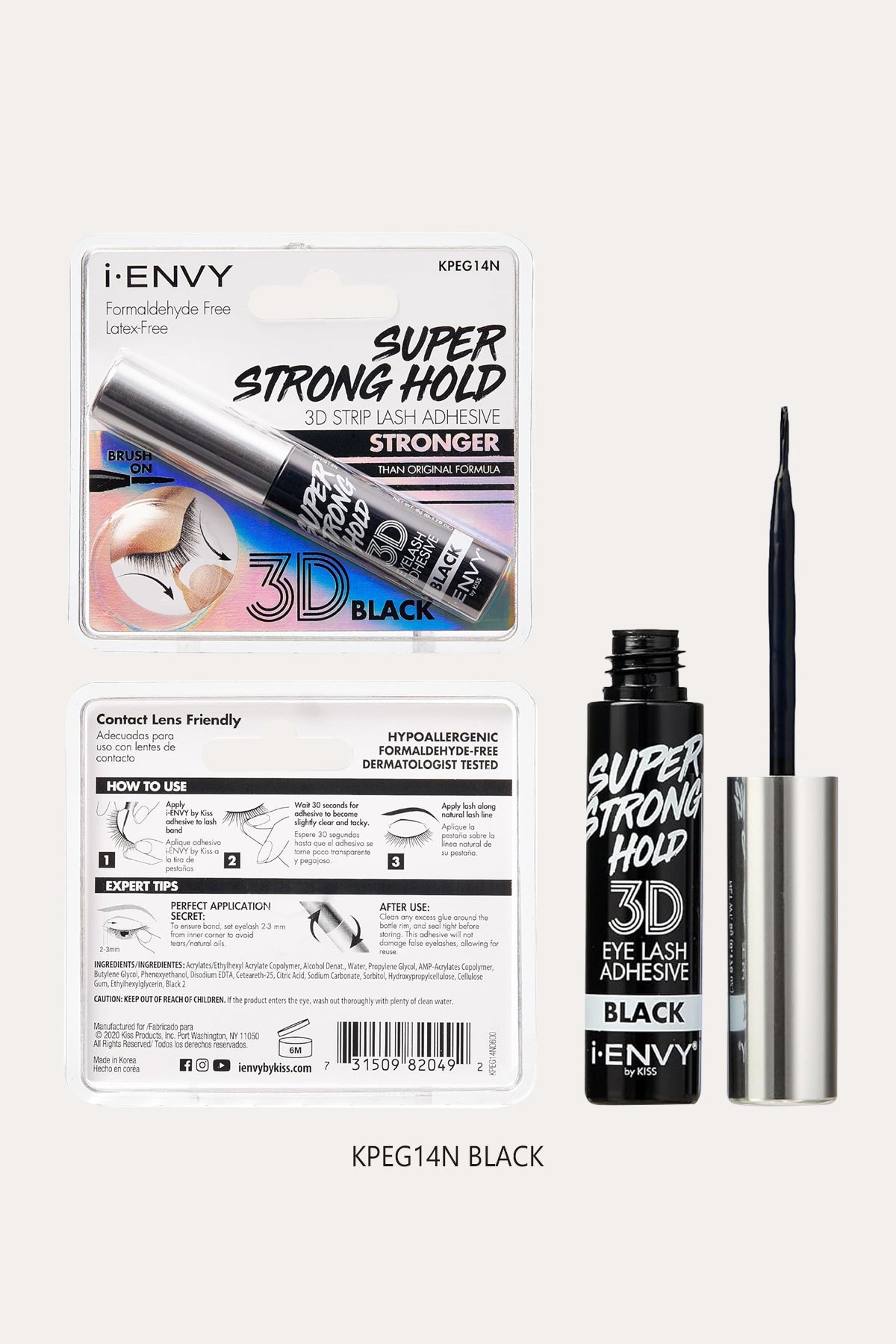 I ENVY BY KISS SUEPR STRONG HOLD 3D STRIP LASH ADHESIVE - BSW BEAUTY CANADA