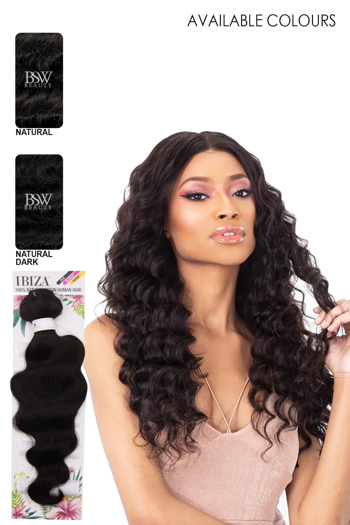SHAKE N GO IBIZA 100% NATURAL VIRGIN HUMAN HAIR LOOSE DEEP - BSW BEAUTY CANADA