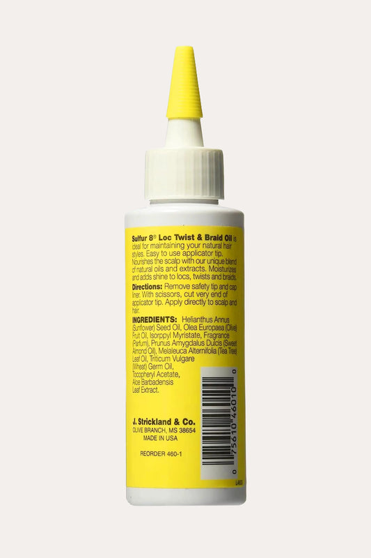 SULFUR 8 LOC TWIST&BRAID OIL 4oz SULFUR8