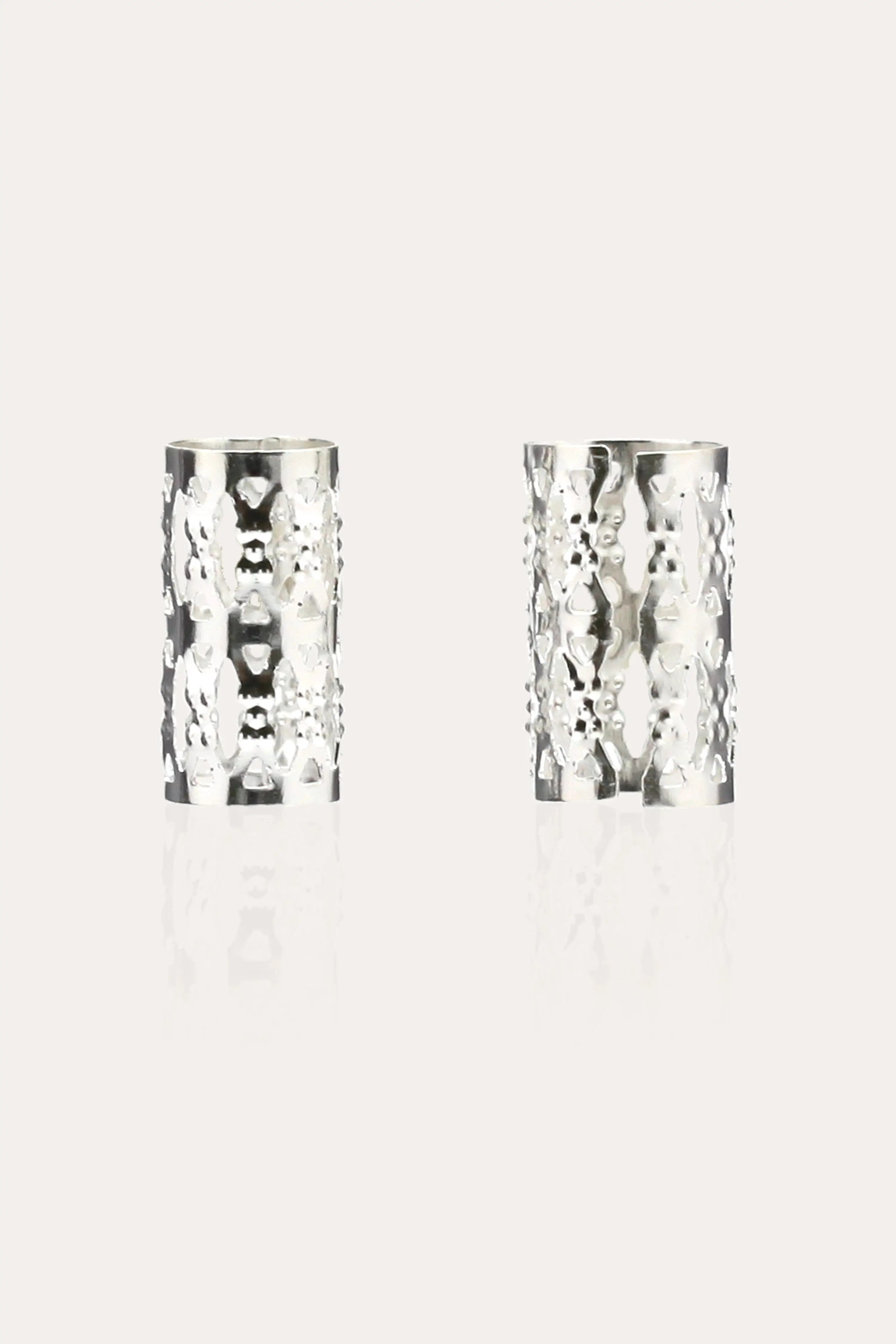 BEAUTY TOWN FILIGREE TUBE SILVER 8X15MM LONG #07790 (VALUE PACK) - BSW BEAUTY CANADA