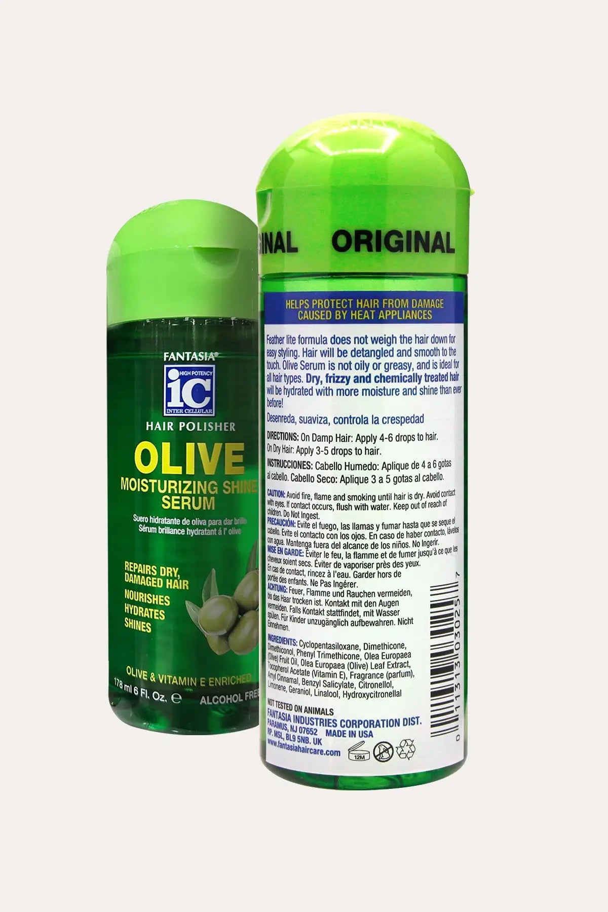 FANTASIA IC HAIR POLISHER OLIVE MOISTURIZING SHINE SERUM 6oz - BSW BEAUTY CANADA