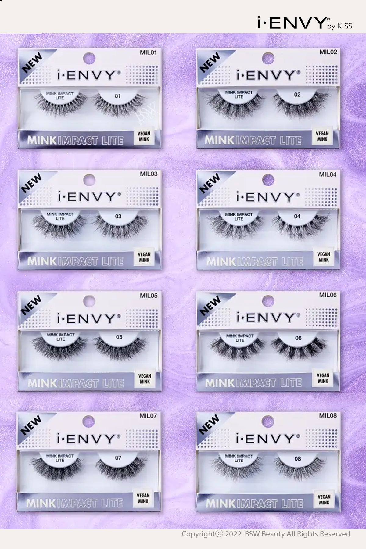 I ENVY MINK IMPACT LITE CLEAR BAND VEGAN FAUX MINK STRIP LASH - BSW BEAUTY CANADA