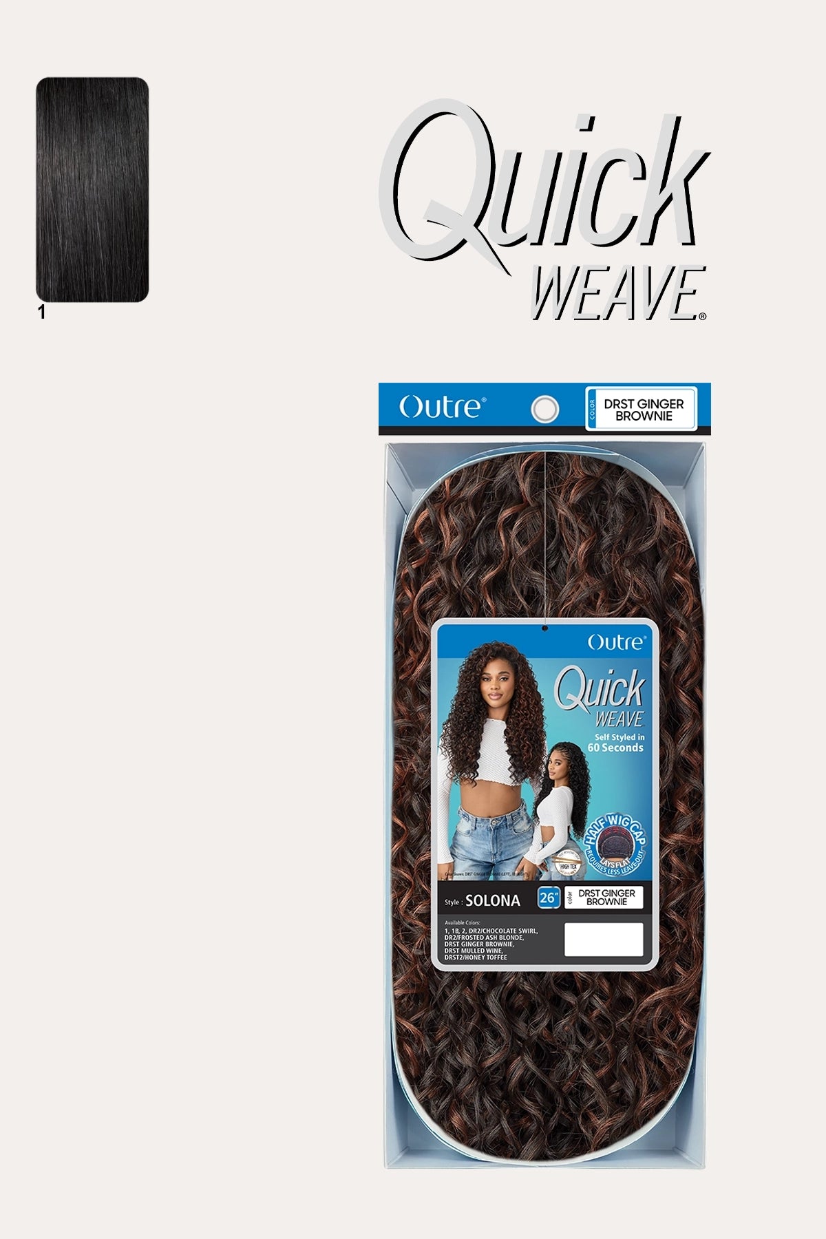 OUTRE QUICK WEAVE HALF WIG - SOLONA 26"