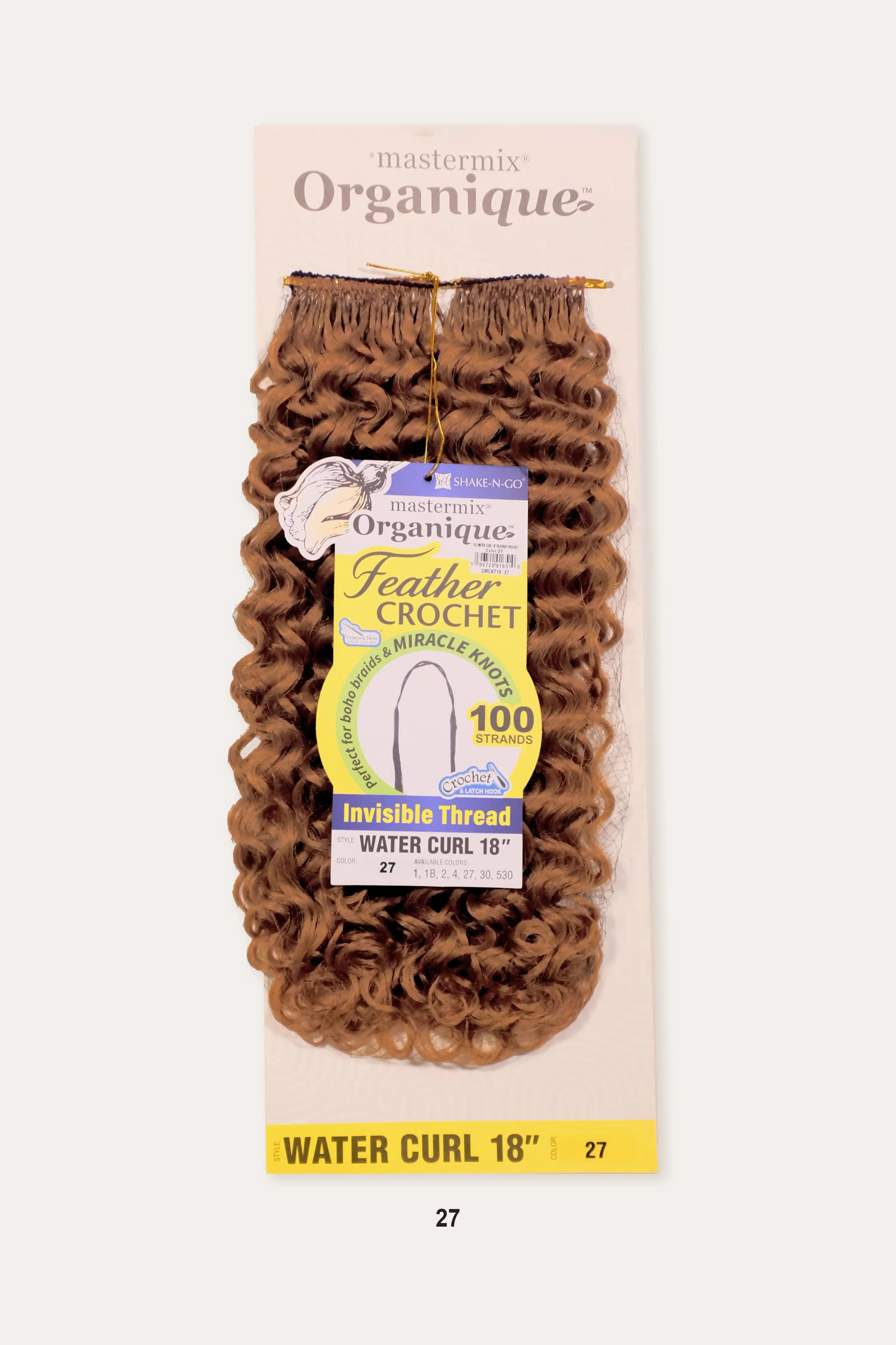 SHAKE N GO ORGANIQUE FEATHER CROCHET -  WATER CURL 18