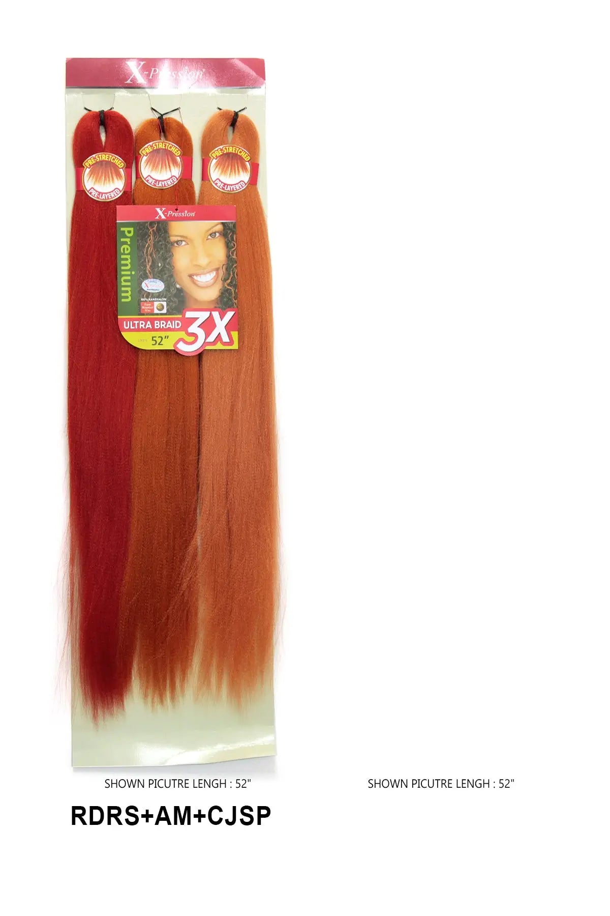 OUTRE 3X X-PRESSION PRE-STRETCHED ULTRA BRAID 52" OUTRE