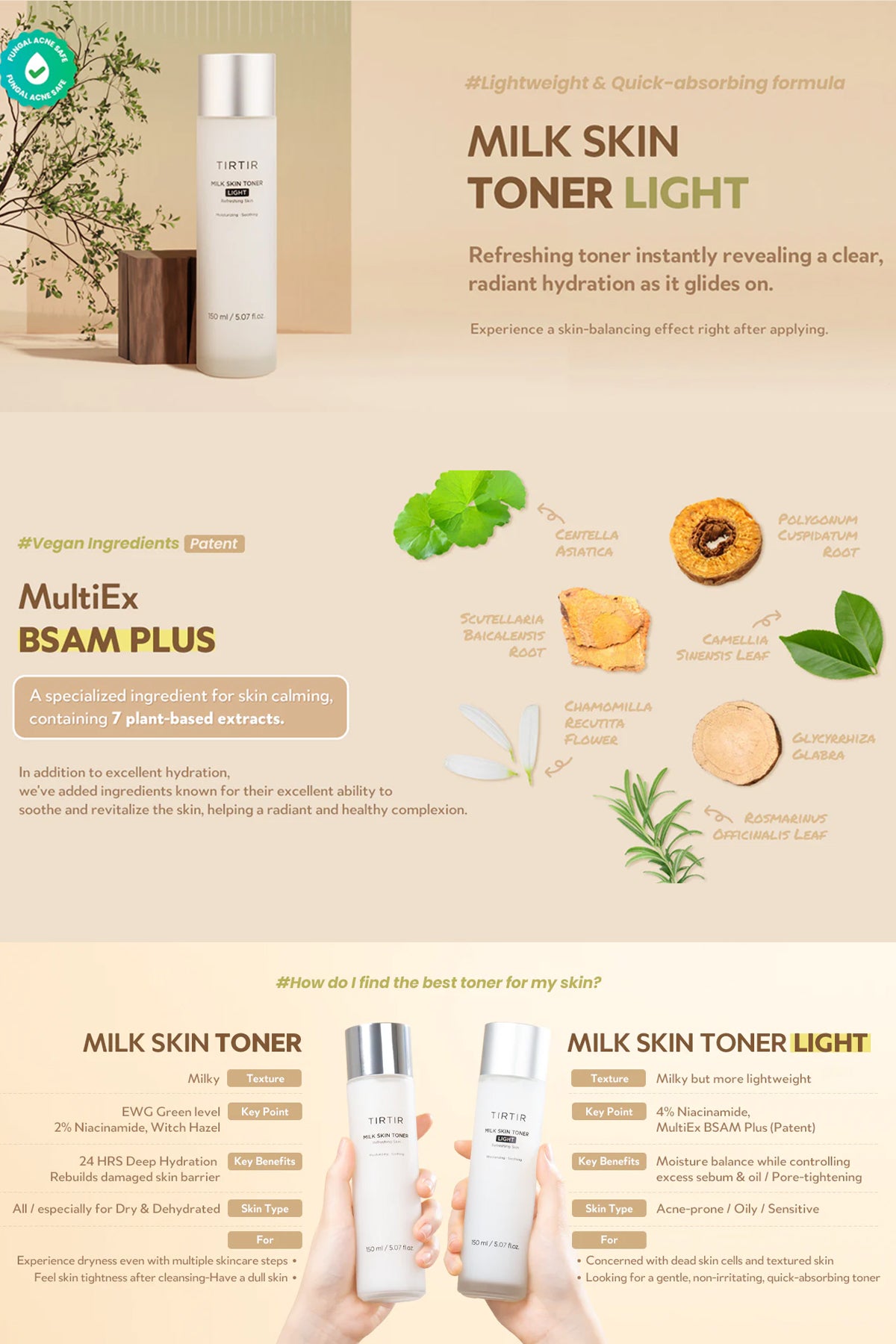 TIRTIR MILK SKIN TONER LIGHT 50ml / 150ml - BSW BEAUTY CANADA