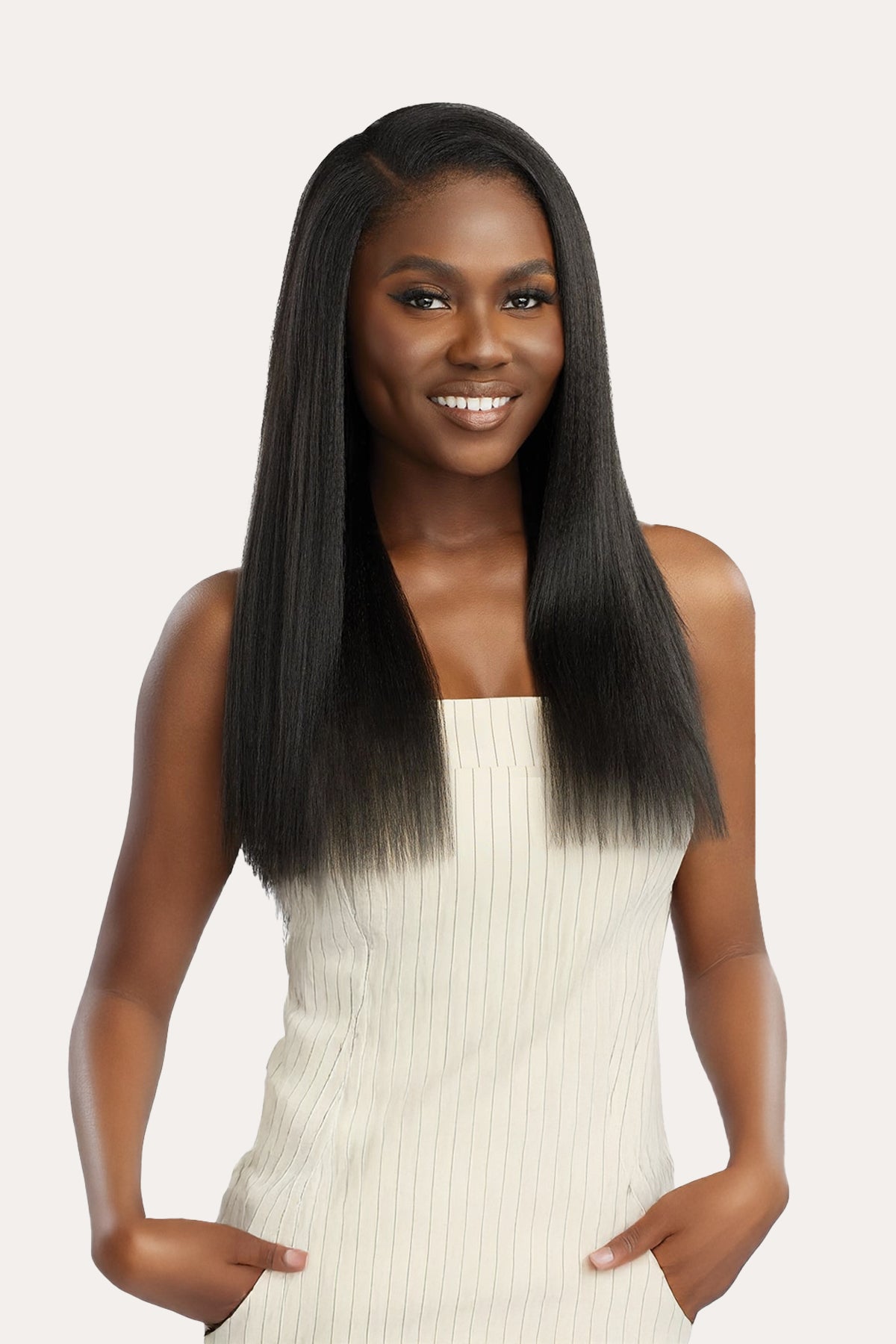 OUTRE  BIG BEAUTIFUL HAIR CLIP-IN  9PCS - NATURAL YAKI 18" - BSW BEAUTY CANADA