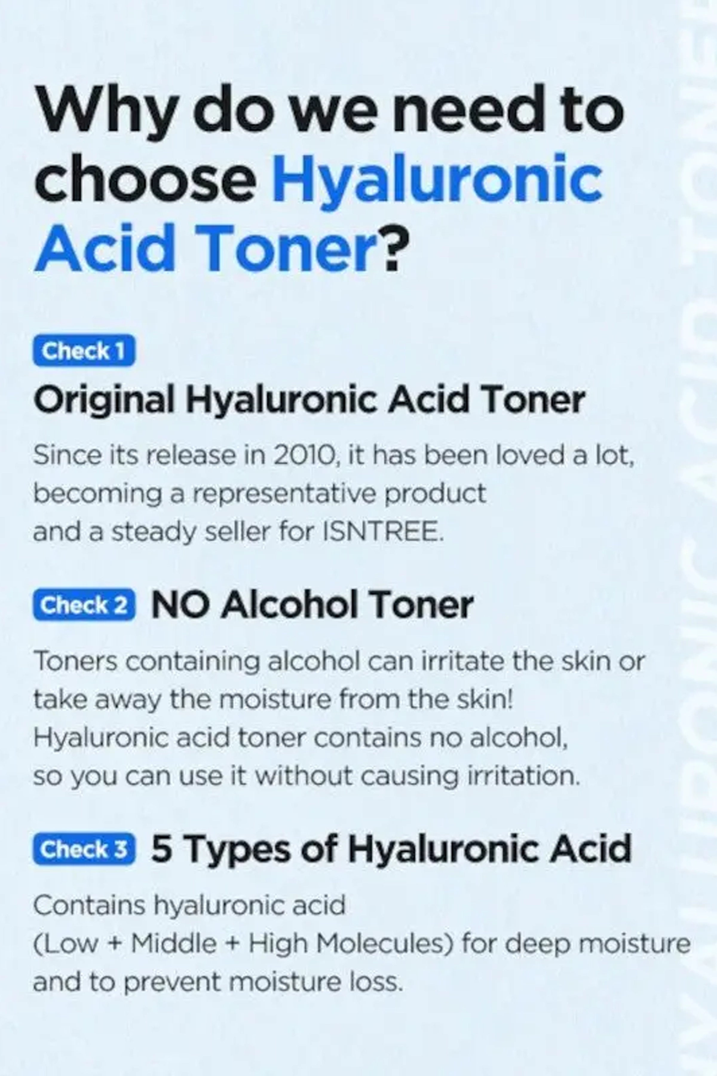 ISNTREE HYALURONIC ACID TONER 200ml