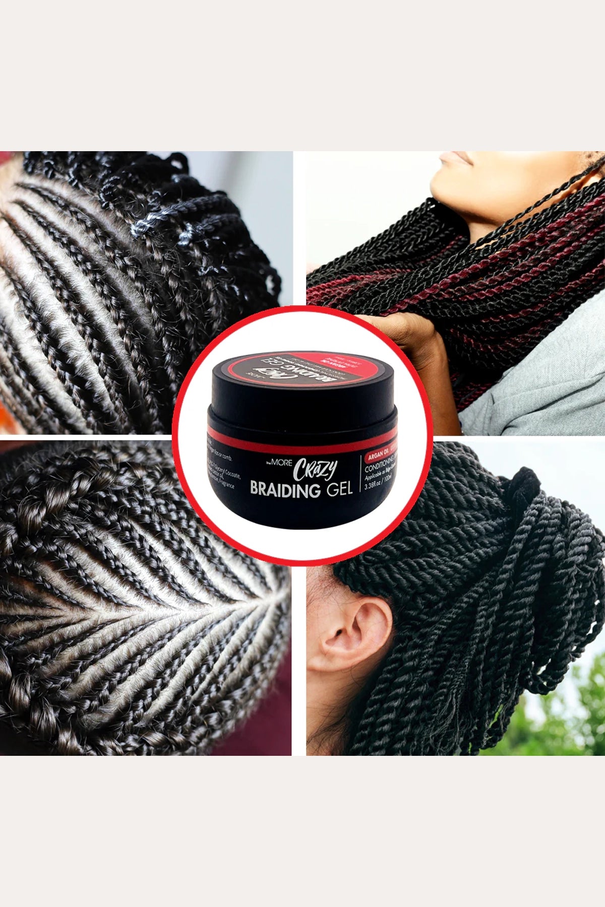 THE MORE CRAZY BRAIDING GEL EXTRA EXTREME HOLD