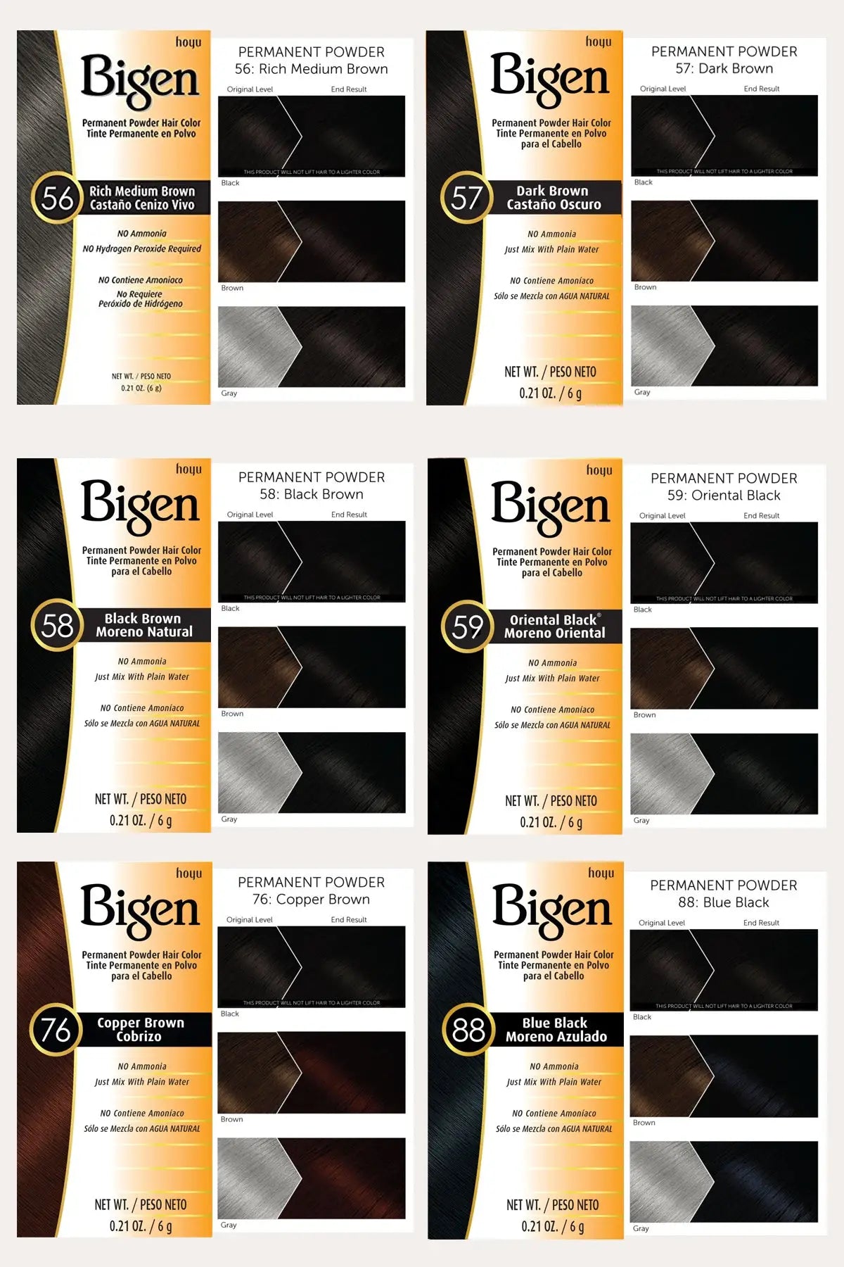 BIGEN PERMANENT POWDER HAIR COLOR - BSW BEAUTY CANADA